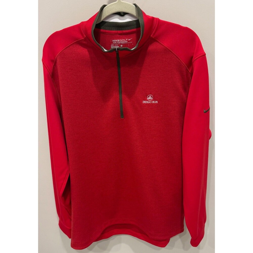 The Golf Club at Indigo Run - Nike 1/4 Zip Pullover - Men's Size Large - Red